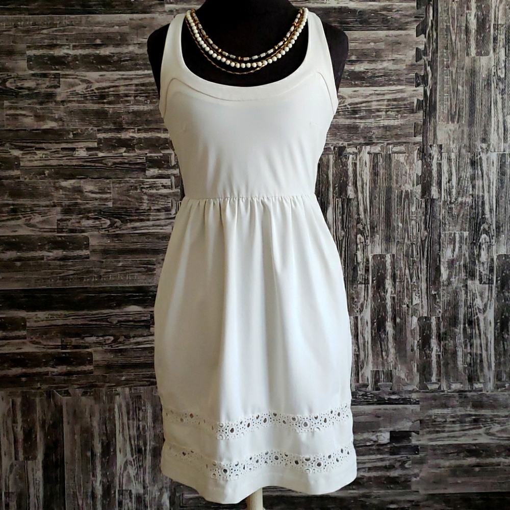 Cynthia Rowley Ivory Dress Size Small Eyelet